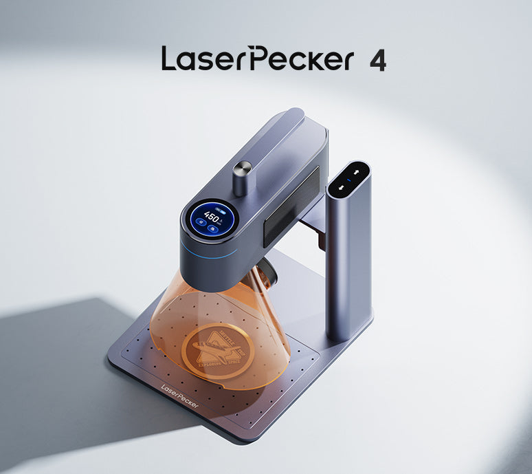 LaserPecker 4 Dual Laser Engraver & Cutter - with Rotary Extension