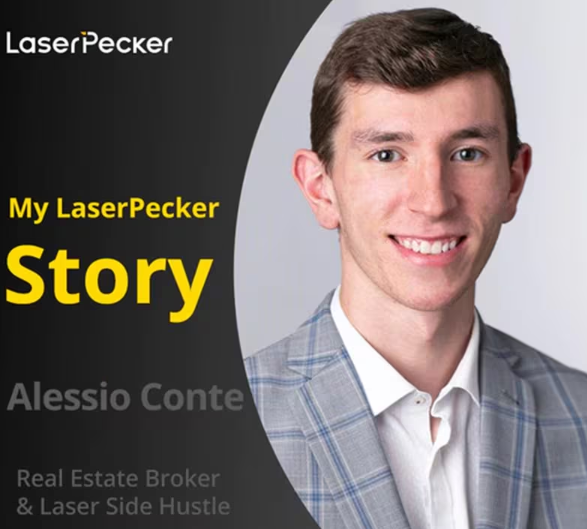 My LaserPecker Story - Meet Alessio Conte | Real Estate Broker & Laser Side Hustle