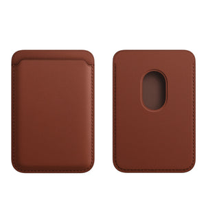 DIY Leather Phone Magnetic Card Holder for iPhone (2 Pcs)