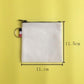 DIY Craft Bags: White Color Canvas Small Zipper Purses Pouches Size