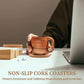 DIY Cork Concave Insulation Placemat Shock-Absorbing Coaster (30 Pcs) Non-slip Cork Coasters