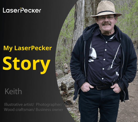 My LaserPecker Story - Meet Keith Benner | Illustrative artist & Wood craftsman