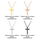 Titanium Steel Cross Necklace (8 Pcs)
