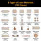 LaserPecker LP2 Wooden Materials DIY Kit (190 Pcs)