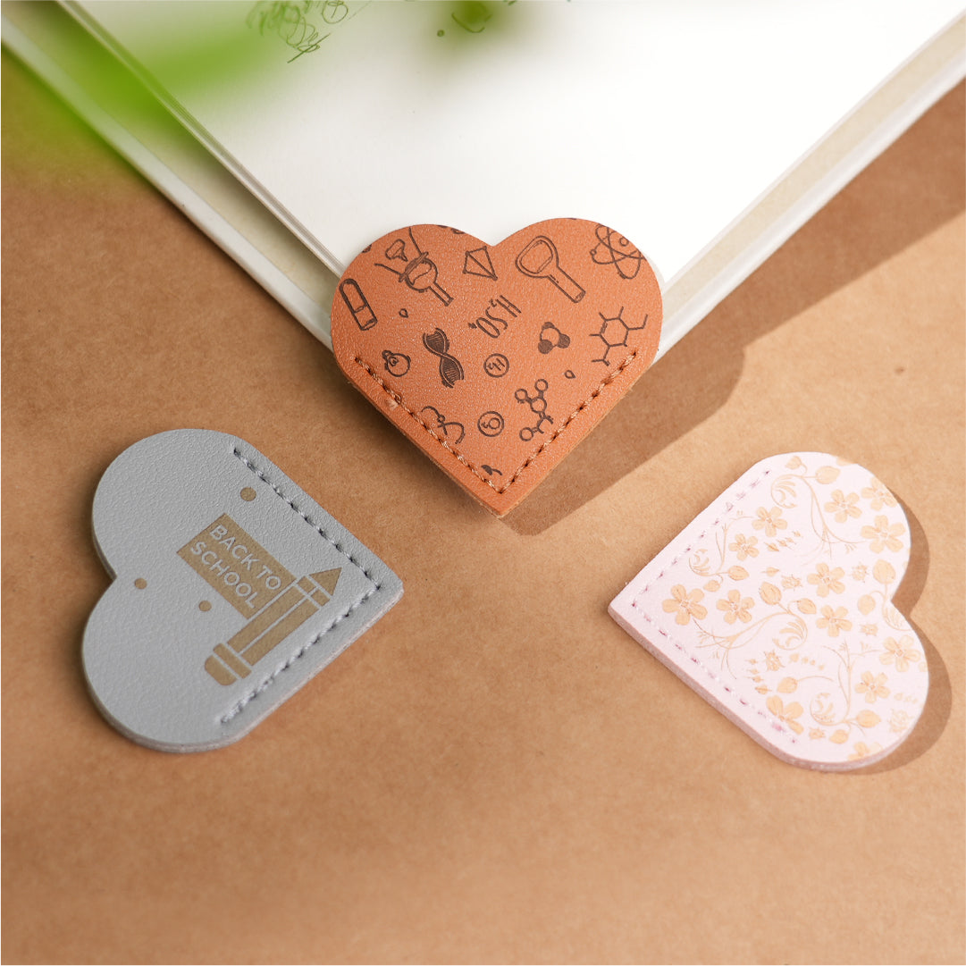 DIY Leather Heart Bookmark (8 Pcs) Sample 1