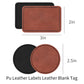 Pu Leather Labels Leather Blank Tag(10 Pcs)