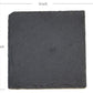 6 Pack Square Black Slate Stone Cup Coasters for Drink Bar Kitchen Home
