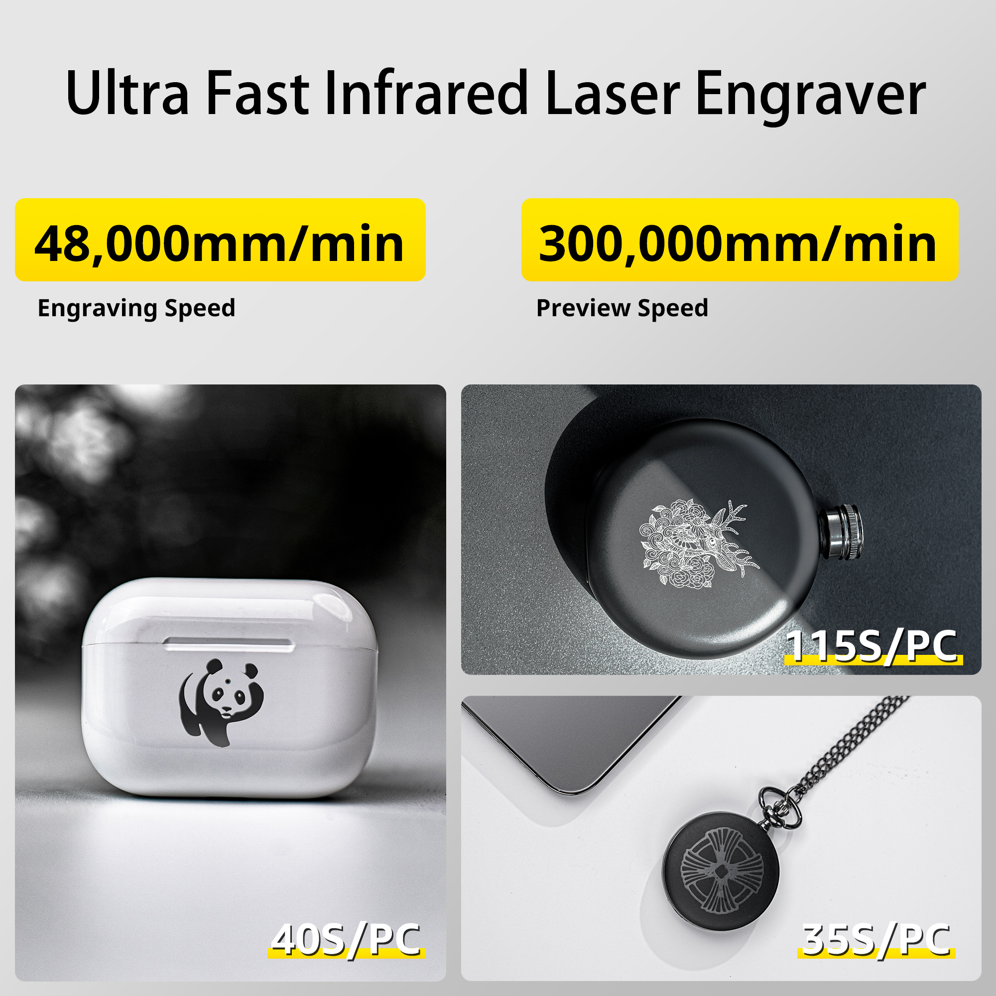 LaserPecker LP3 - High Precision Metal & Plastic Laser Engraver